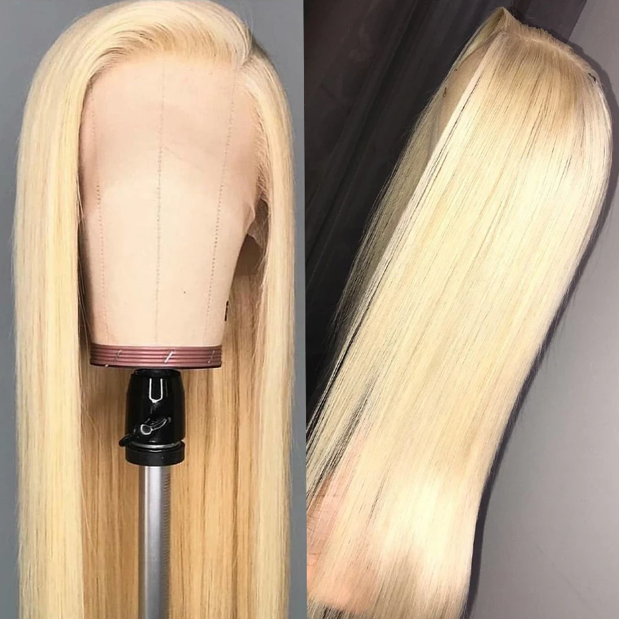 Fabwigs 180% Плотность Омбре блонд кружевные передние человеческие волосы парики европейские прозрачные кружевные передние парики remy волосы предварительно выщипанные