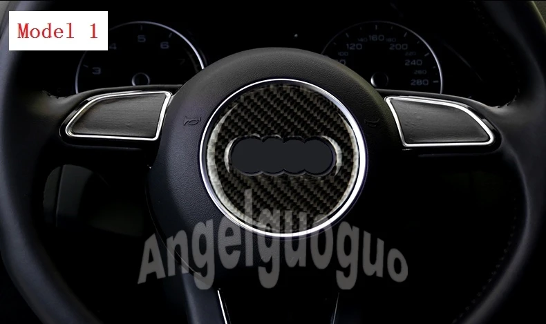 Sline Steering Wheel Steering-Wheel Carbon Fiber  s line 3D Car Stickers Car Styling For Audi A1 A3 A4 A5 A6 A7 A8 Q3 Q5 Q7