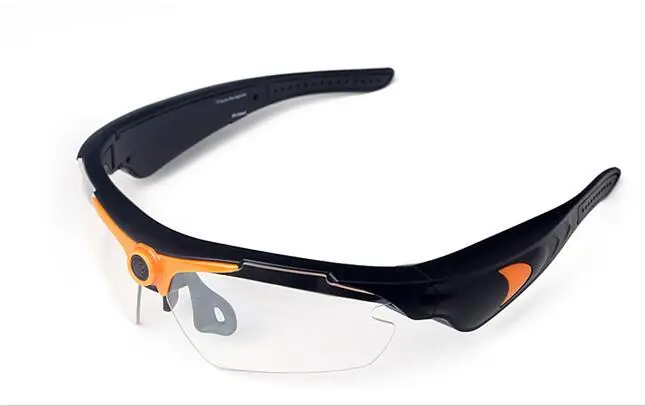 Солнцезащитные очки мини-камера черный/оранжевый мини DV видеокамера DVR видеокамера умные очки HD 1080P для спорта на открытом воздухе