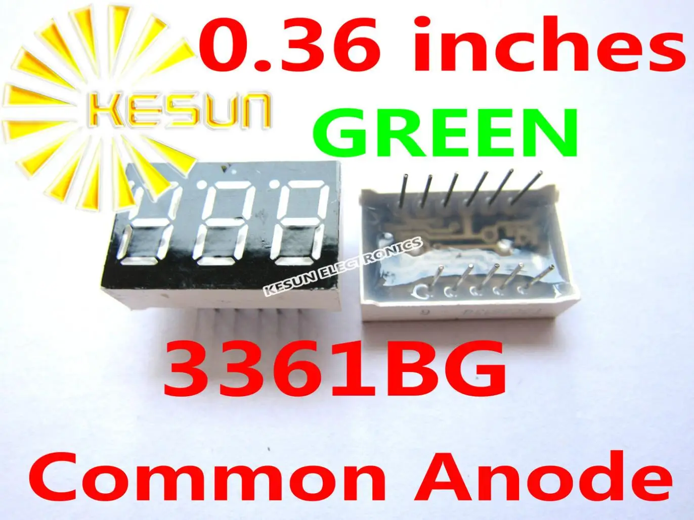 

FREE SHIPPING 20PCS x 0.36 inches Green Blue Red 3 Digital Tube LED Display Module 3361AS 3361BS 3361AG 3361BG 3361AB 3361BB