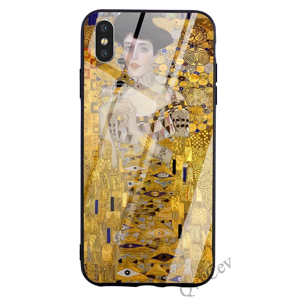 Противоударный чехол Kiss by Gustav Klimt чехол из закаленного стекла для телефона для iPhone Xs Max 11 pro чехол X 6 6S XR 8 Plus 7 5S 5 SE - Цвет: K0524708