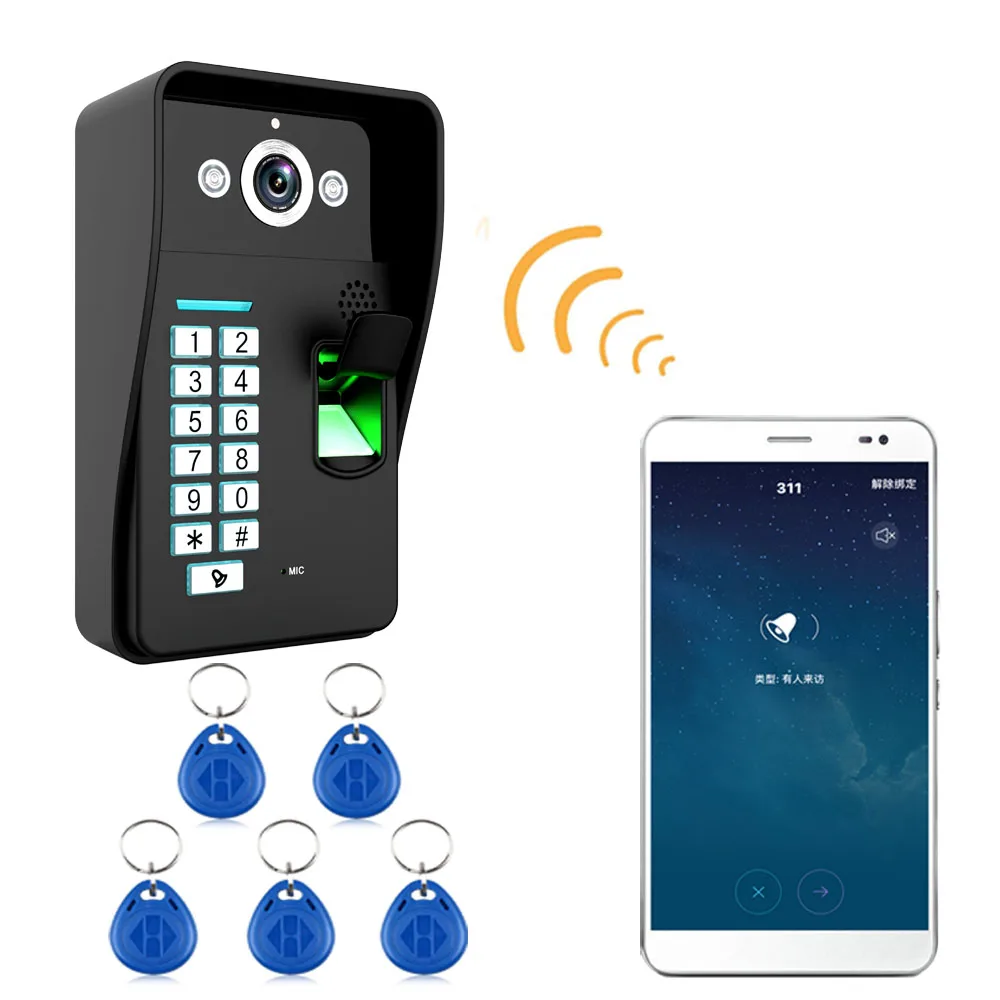 HD 720P Wireless WIFI RFID Password Video Door Phone Doorbell Intercom System Night Vision Waterproof Access Control System HD 720P Wireless WIFI RFID Password Video Door Phone Doorbell Intercom System Night Vision Waterproof Access Control System