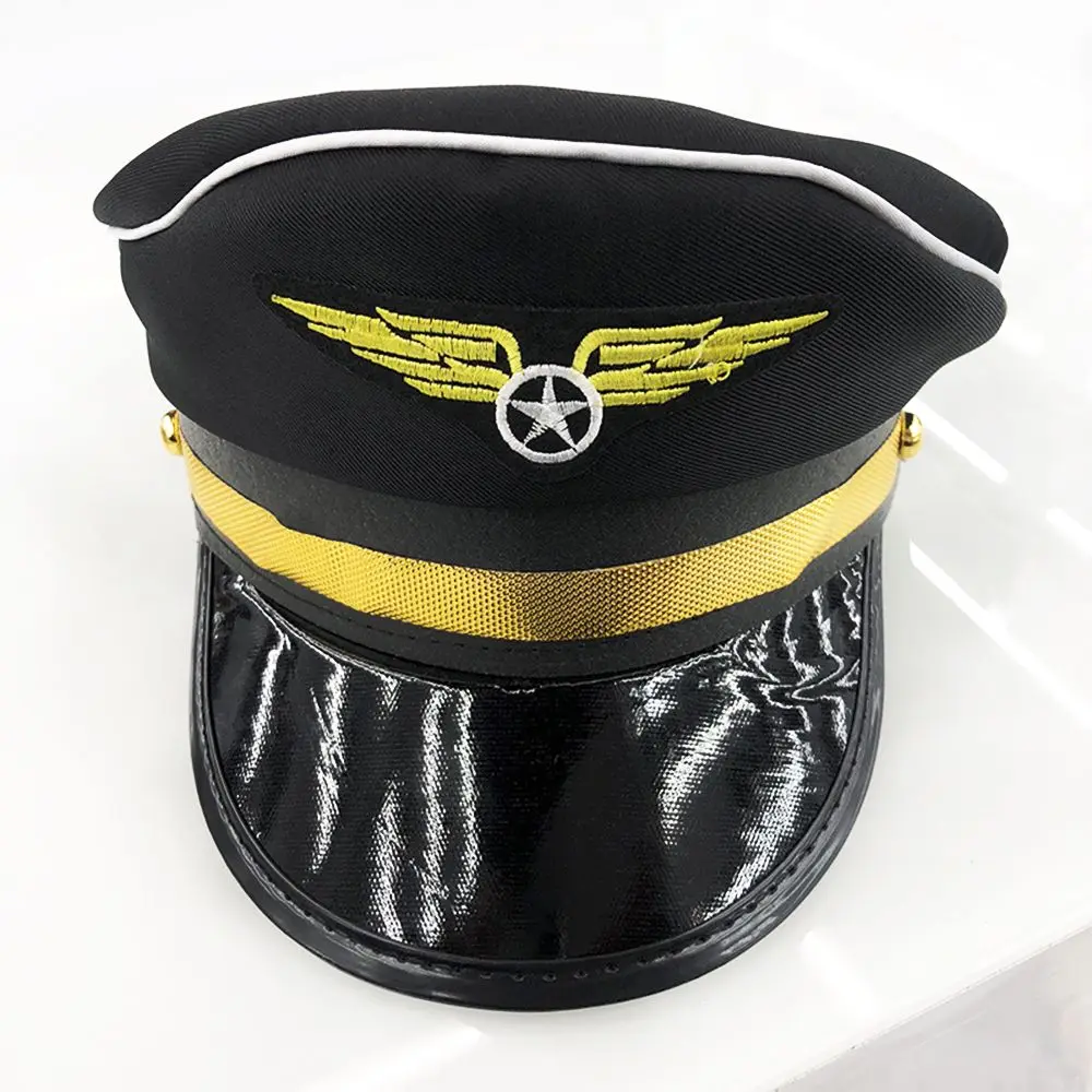 

Wing Captain Cap Navy Marine Skipper Sailor Military Nautical Hat Fancy Dress 1 pc Fashion New Hot