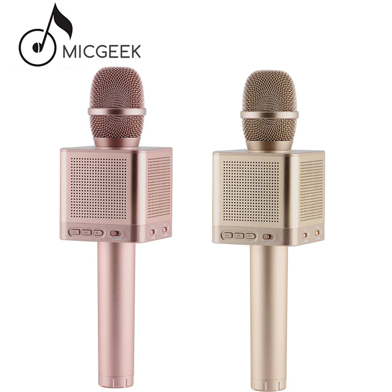 Оригинальный беспроводной Bluetooth микрофон MicGeek Q10S семейный караоке KTV стерео