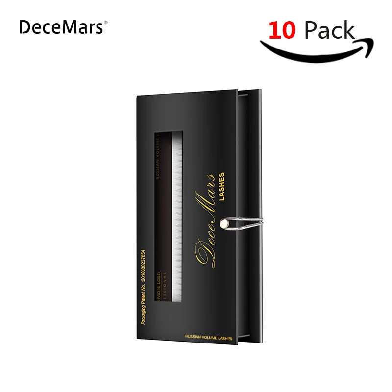 

10cases/lot DeceMars single length Eyelash Extensions Russian Volume 3D 4D 5D 6D 10D Fans, 0.07, C curl eyelash extension