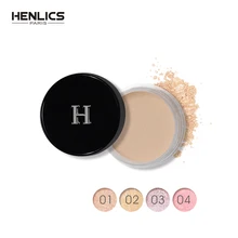 HENLICS макияж Свободная Порошковая Косметика Пудра основа водостойкая пудра Палитра Косметика для контурирования Пудра со спонжем