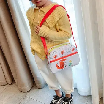 

Children Girl Fox Whale Elephant Pattern Oxford Fabric Crossbody Shoulder Bag