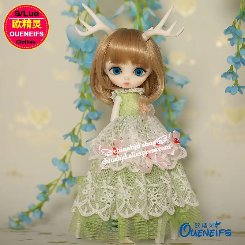 Одежда для кукол BJD 1/6 оригинальная газовая юбка с кружевной кромкой тела Lati Littlefee