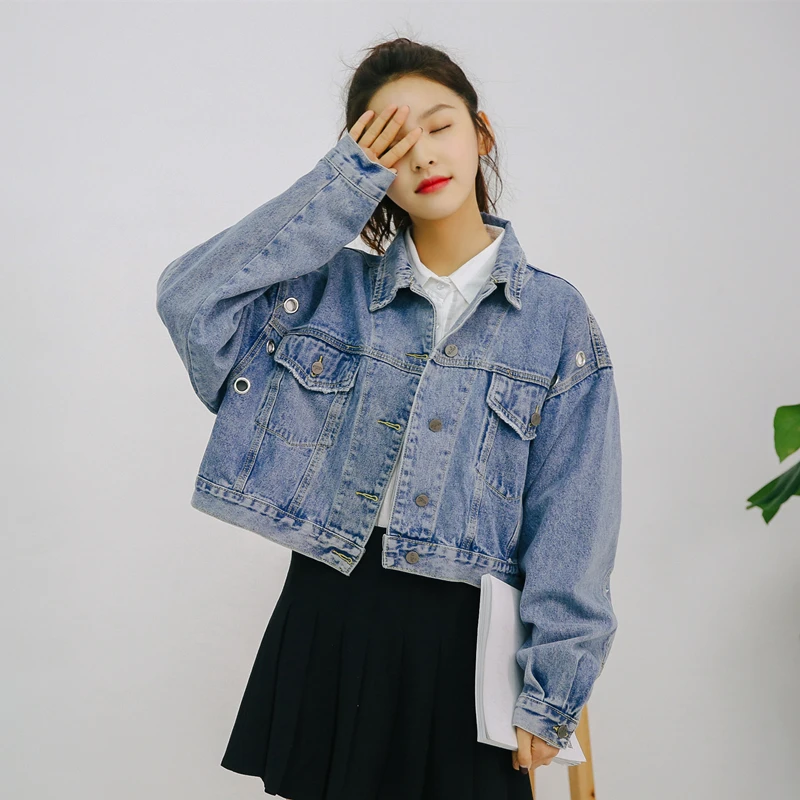 

Cheap wholesale 2018 new autumn winter Hot selling women's fashion casual Denim Jacket G324