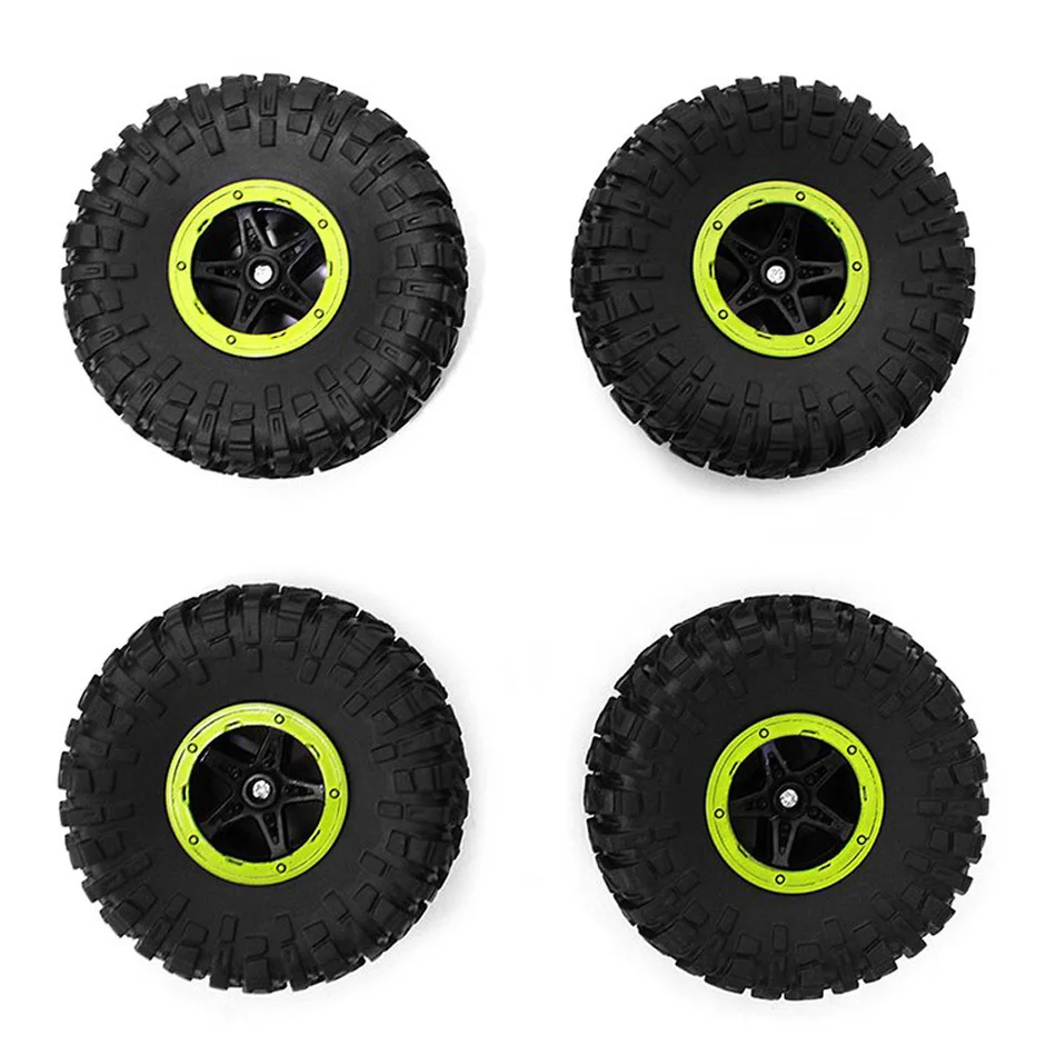 4 PCS/Set Wheel RC Truck Tires Set Tyre Wheel Rim For Climbing Car