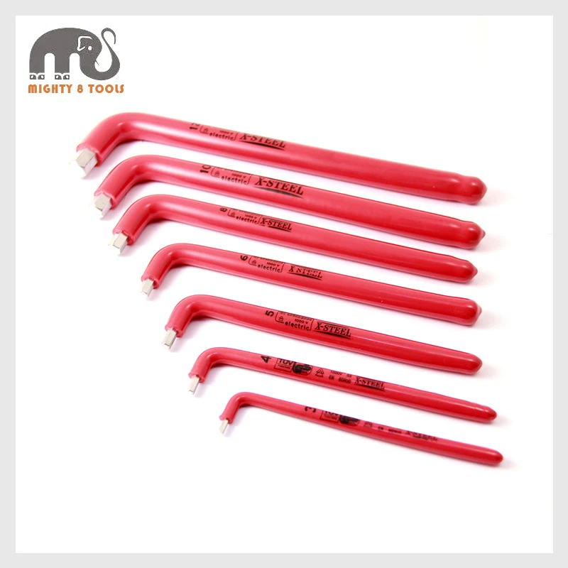 X Steel Insulated Electrician VDE L Type Hex Allen Key Wrench Option 3
