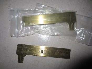 

FREE SHIPPING brass caliper for jewelry sliding, precision measuring vernier caliper DIA guage,Brass Gauge Caliper, tester tools