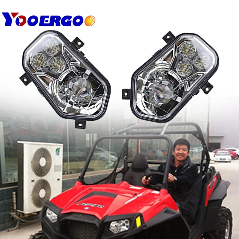 

2pcs ATV UTV Light Accessories Projector Headlight Polaris Ranger / Sportsman LED Headlight Kit for Polaris Ranger Side X Sides