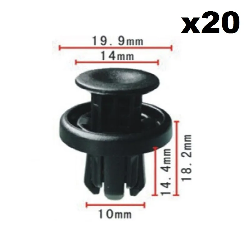

20x For Honda The 9th generation Acord Bumper buckle / Nylon Retainer Clip B130