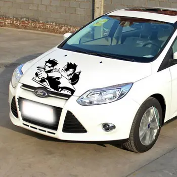 

Aliauto car-styling Naruto And Sasuke Accessories Funny Car Sticker And Decal For Volkswagen Polo Golf Renault Ford Focus kia