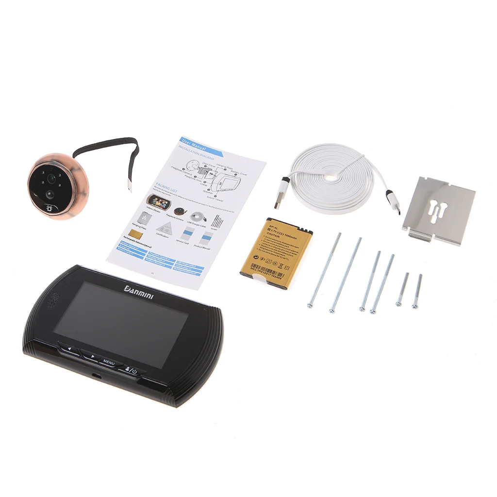 

4.3" Visual Monitor Door Peephole Peep Hole PIR Wireless Viewer Camera Video LCD