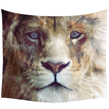 

Lion Tapestry Mandala Indian Astronauts Tapestry Yoga Mat Living Room Decor Wall Hanging Home Decoration Picnic