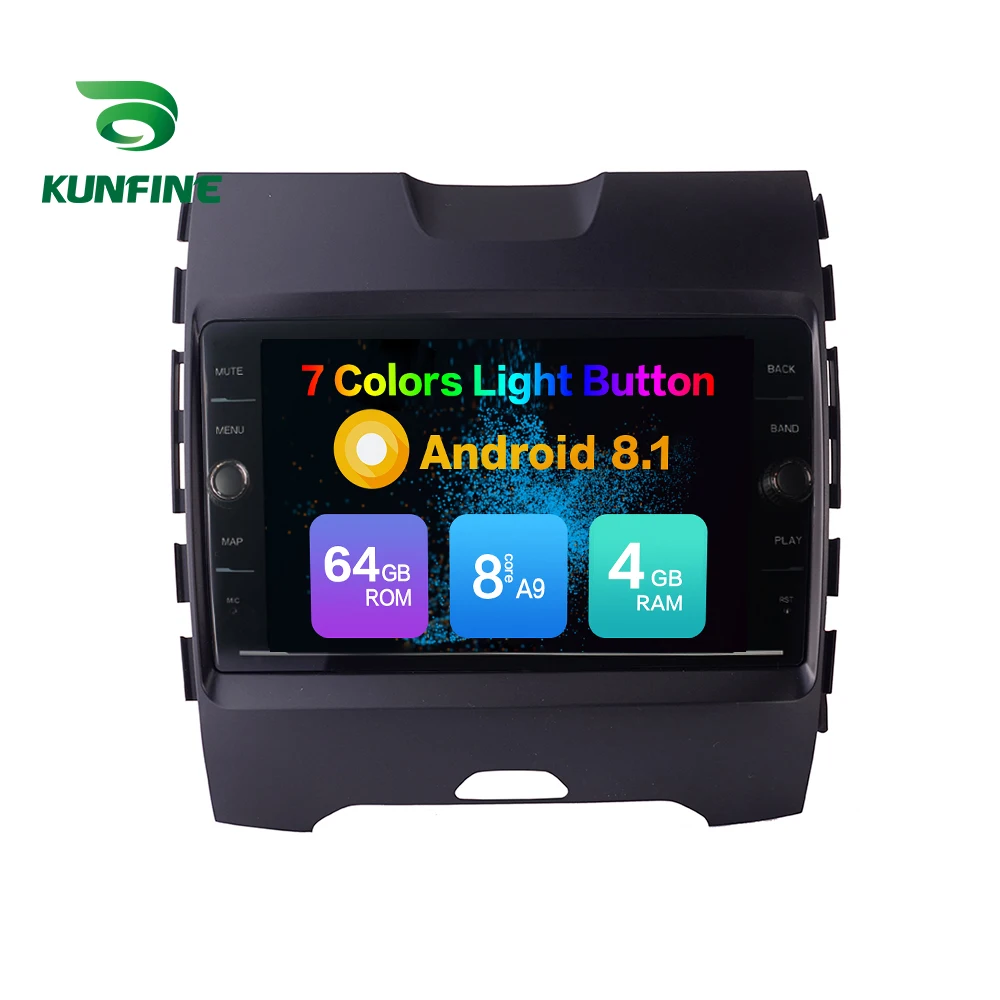 

Octa Core ROM 64GB Android 8.1 Car DVD GPS Navigation Player Deckless Car Stereo for Ford Edge 2015 Radio 4G Wifi Head Uint