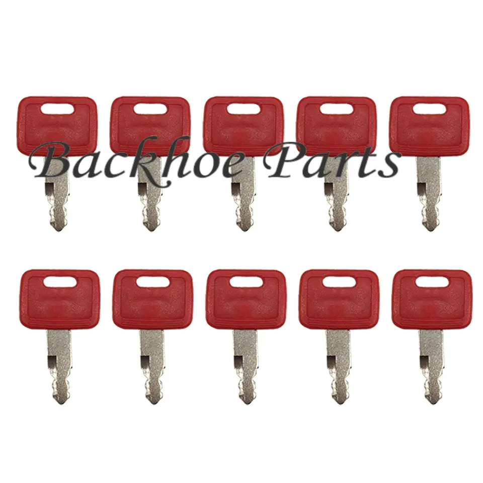 10 PCS Compatible with H800 Keys for Hitachi John Deere Excavator Case Dozer Fiat New Holland AT194969 AT147803