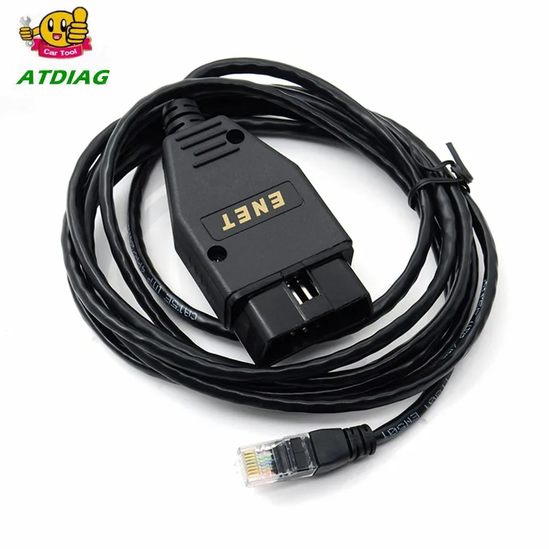 Hot sales Made For BMW ENET Ethernet to OBD Interface Cable E-SYS ICOM Coding F-Series Diagnostic Cable Black/Yellow