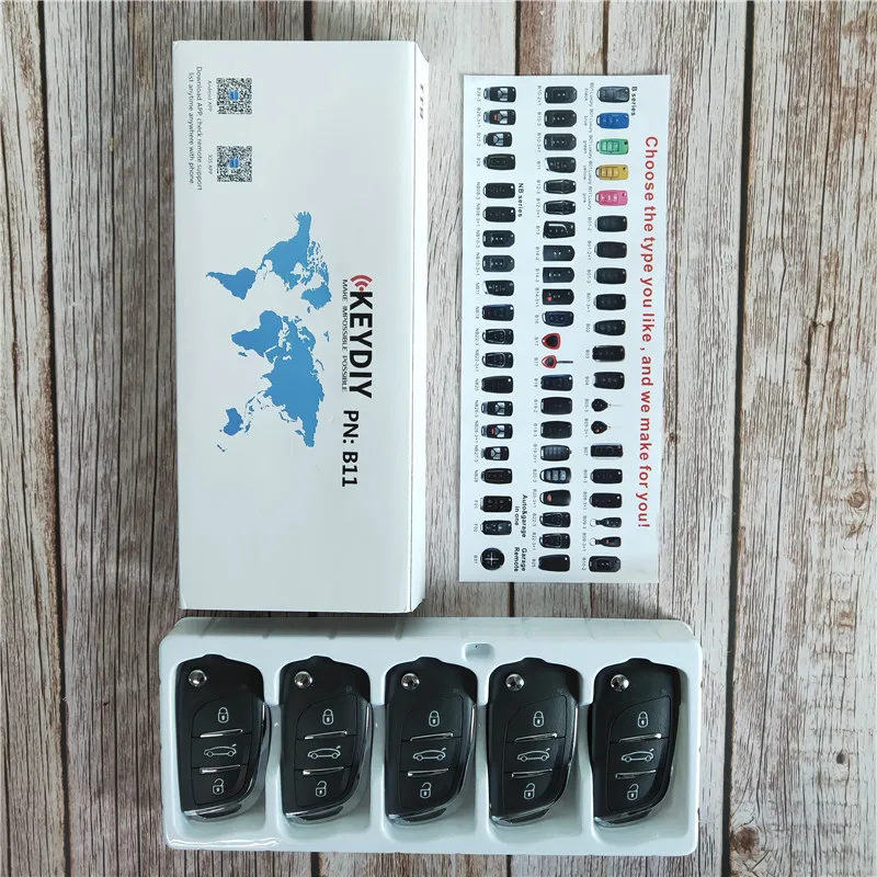 

B11 3 Button Universal Remote Control Car Key for KD900 KD900+ URG200 KD-X2 Mini KD B-Series Remote Key DS Style