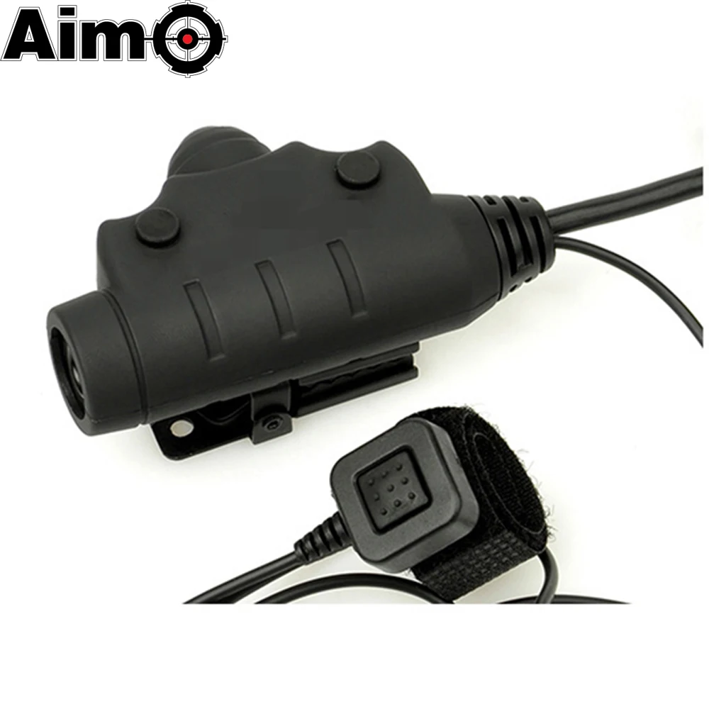 

WADSN Tactical Airsoft element U94 PTT NEW Version for Military tattica Aviation headset z tactical ptt WZ115