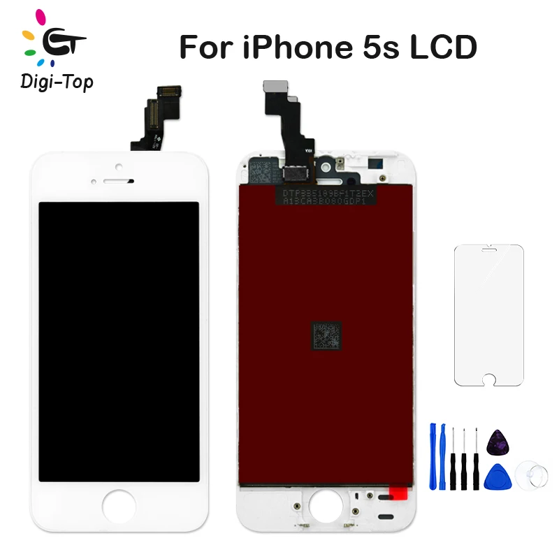 Digi топ Экран для iPhone 5S запчасть цифрователя сенсорного ввода с ЖК дисплеем в