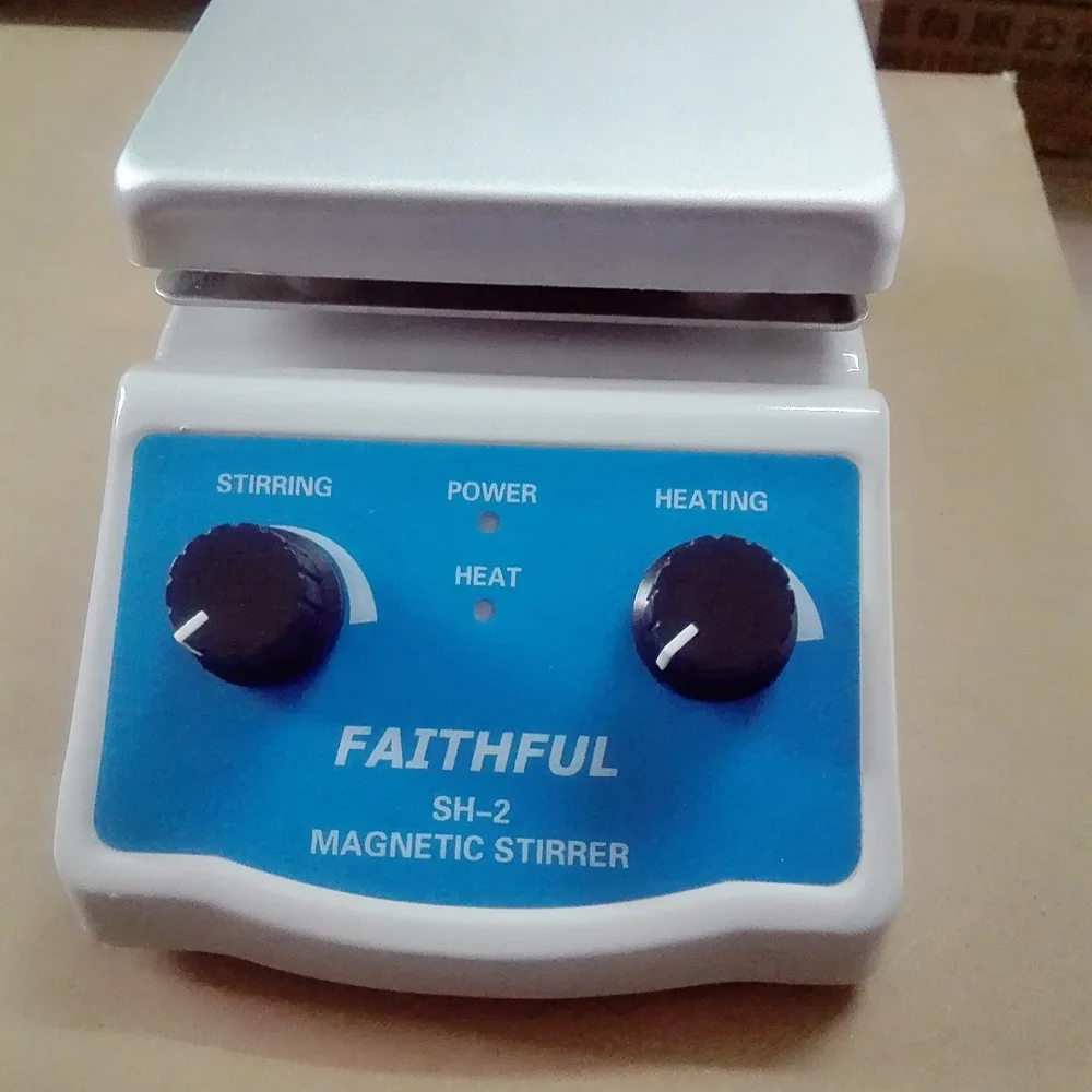New Laboratory Magnetic Stirrer Plate ,Heating and Stirring ! 1~2 L Volume,Aluminium Panel