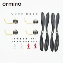 Ormino 1 компл. 2208 kv1330 бесщеточный Двигатель CW КОО 8045 углерода Волокно Пропеллеры RC FPV-системы Drone комплект DIY Высокое качество Quadcopter запчасти