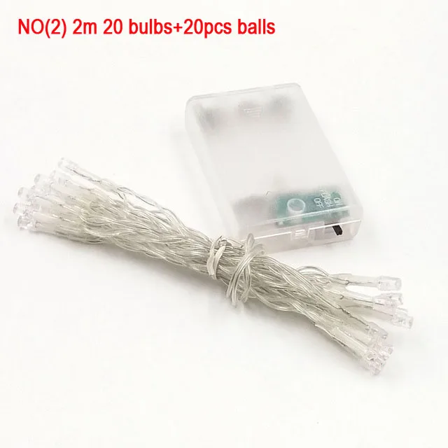 80 bolas de algodón batería AC enchufe LED Navidad vacaciones luces guirnalda LED cadena luces de hadas guirlande lumineuse luces lámparas