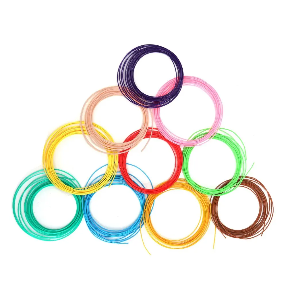 

3 Rolls 3 Meters 3D Filament ABS/PCL Supplies 1.75mm 3D Printer Filament Printing Material For 3D Printing Pen High Strength