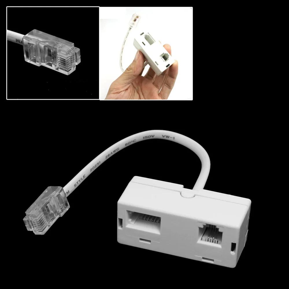 IMC горячий RJ45 штекер для BT RJ11 вторичный разделитель телефонного адаптера