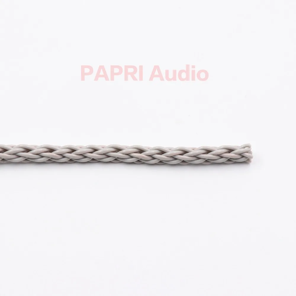 PAPRI 3.28ft/1 м 8 ядер ПВХ 6N OCC медь обновление аудио кабель для наушников линии AUX провода DIY кабель 8 ядер 19 нитей x0.1mm