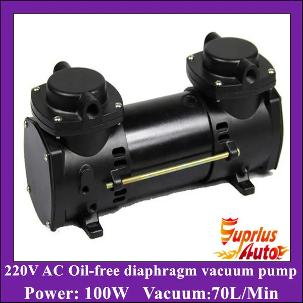70L/Min Vacuum Flow 220V AC GZ35B 220 Diaphragm Vacuum Pump With 100W