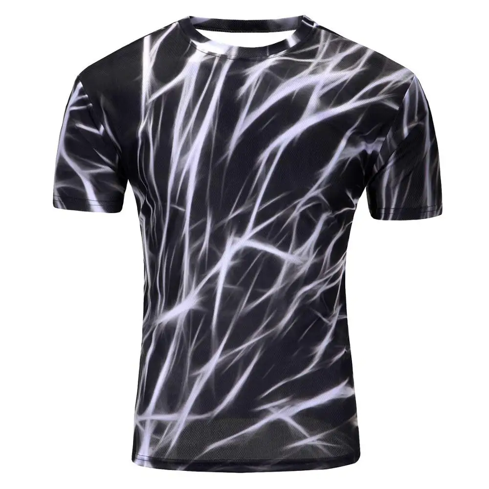 Мужская одежда Новая модная мужская футболка с 3D принтом яблока/дерева летние футболки с коротким рукавом топы - Цвет: D34