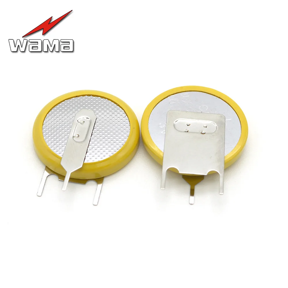 

2pcs High Capacity 3-pin CR2032 Button Cell Batteries with welding Welded Feet Solder Pin Lug Watch Accessories 2032 Batteries