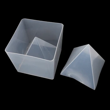 

Super Pyramid Silicone Mould Resin Craft Jewelry Crystal Mold With Plastic Frame