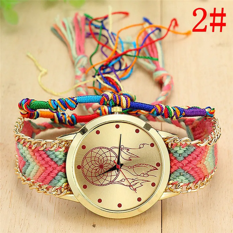 Women's watches casual watches Native Handmade Ladies Vintage Quartz Watch Dreamcatcher Friendship Watches Reloj mujer Y09#N (3)
