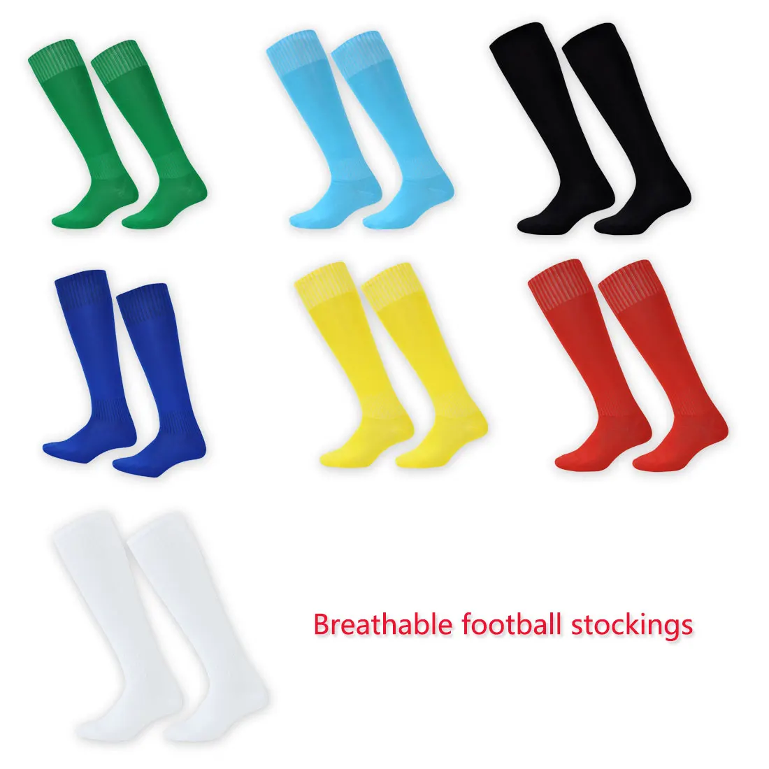 1 Pair Men Long Socks Cotton Breathable Sports Crew Thin Long Sock Over