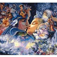 21038 абстрактный поцелуй-краска комплекты номеров для взрослых DIY