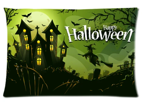 FREE SHIPPINGHalloween gifts personality text pattern Custom Pillow Cover 2 sided Prints Cushion Case #P0226 | Дом и сад