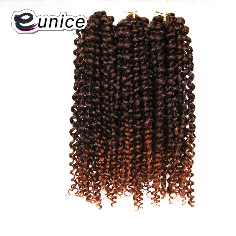 3 Bundleslot Fashion synthetic braiding hair 10inch Freetress Jerry Curl Crochet Braid  (8)