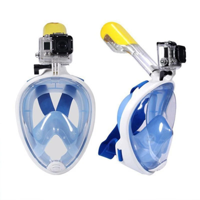 Подводные анфас Дайвинг маска Съемная сухой Подводное плавание дайвинг маска обучения плаванию Анти-туман под водой Snokel