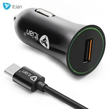 Charge rapide 3.0 USB Type C Chargeur De Voiture + Câble Pour Nexus 5X6 P Nokia N1 OnePlus 2 Lumia 950/950xl Samsung LG et plus
