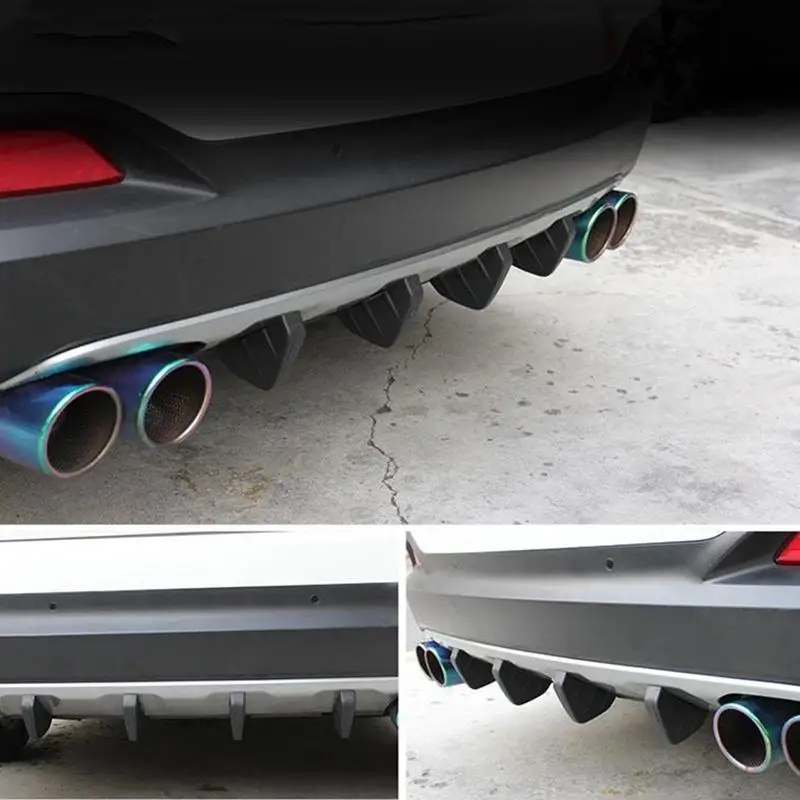 4x coche parachoques trasero difusor de aleta de tiburón Spoiler Protector cubierta caliente venta 4x coche parachoques trasero difusor de aleta de tiburón Spoiler Protector cubierta caliente venta
