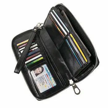 

Large Travel Purse Wristlet Women's Rfid Blocking Pu Leather Zip Around Wallet Clutch Large Capacity Wallets Female Purse