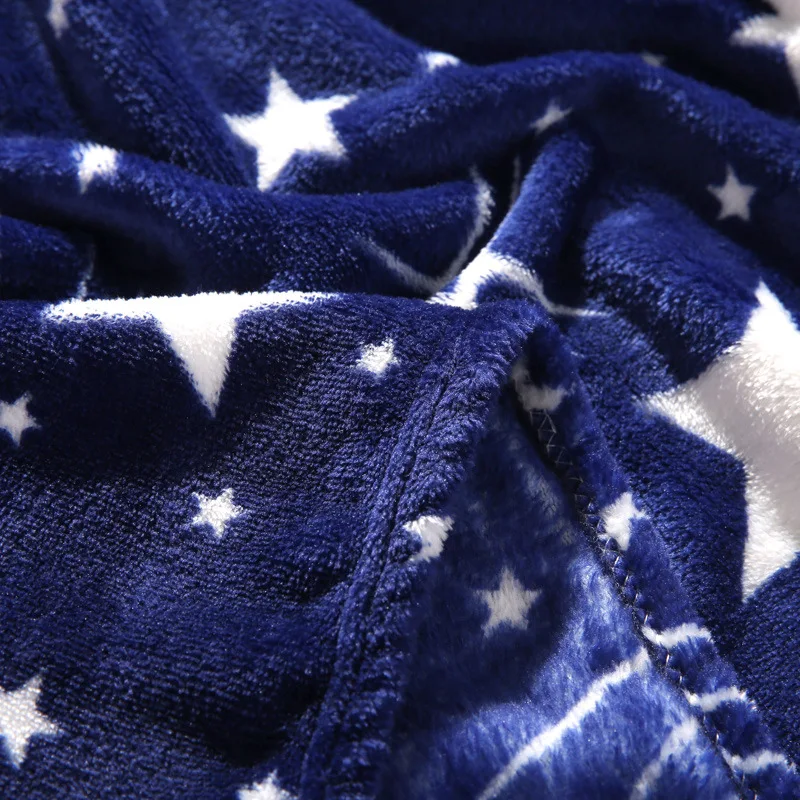 С принтом звезд модные тонкие фланель флис бросить Одеяло взрослых deken зима плед лист диван покрывало, одеяло полярная крышка