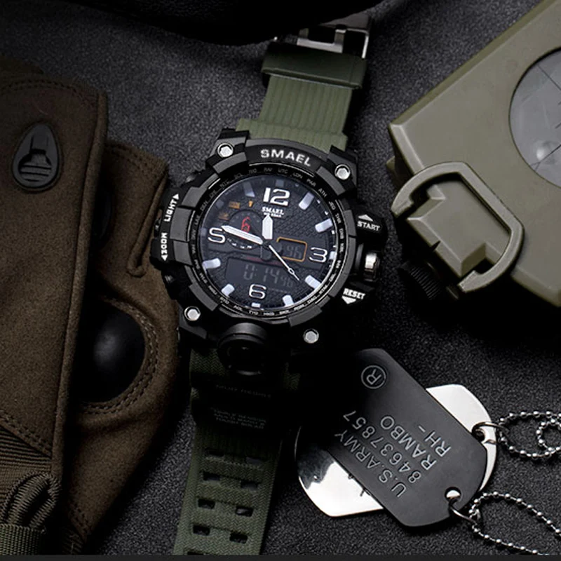 SMAEL камуфляжные военные цифровые часы мужские G стильные модные спортивные ударные армейские часы светодиодный Электронные наручные часы для мужчин