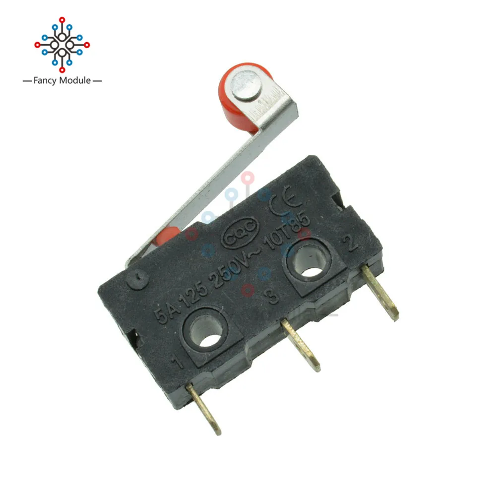 10 шт. роликовые Рычажные клеммы PCB микро концевые нормально закрытые/открытые