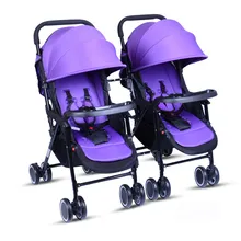 Light high landscape can be split single use twins trolley can sit can lie on the function of baby stroller